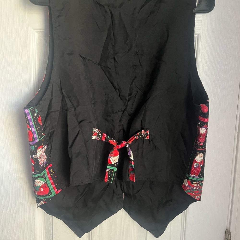 Festive Santa Patterned Vest - image 4